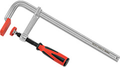 R-24313 Ścisk stolarski 300x80mm /1szt. typ F, stalowy kuty, rączka Duocolor