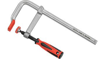 R-24331 Ścisk stolarski 300x120mm /1szt. typ F, stalowy kuty, rączka Duocolor