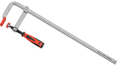 R-24334 Ścisk stolarski 600x120mm /1szt. typ F, stalowy kuty, rączka Duocolor