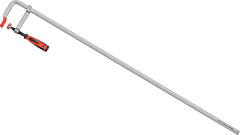 R-24337 Ścisk stolarski 1250x120mm /1szt. typ F, stalowy kuty, rączka Duocolor