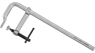 R-24432 Ścisk stolarski 400x120mm /1szt. typ F, stalowy kuty, rączka śrubowo-przetyczkowa