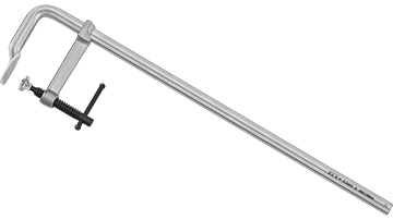 R-24434 Ścisk stolarski 600x120mm /1szt. typ F, stalowy kuty, rączka śrubowo-przetyczkowa