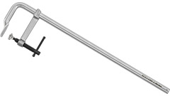 R-24434 Ścisk stolarski 600x120mm /1szt. typ F, stalowy kuty, rączka śrubowo-przetyczkowa