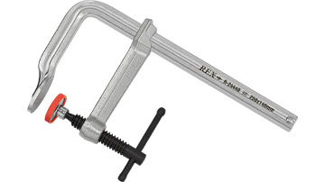 R-24440 Ścisk stolarski 250x140mm /1szt. typ F, stalowy kuty, wzmocniony, rączka śrubowo-przetyczkowa