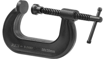 R-24961 Ścisk śrubowy 2", 50x30mm /1szt. typ C, stalowy kuty