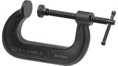 R-24962 Ścisk śrubowy 3", 75x50mm /1szt. typ C, stalowy kuty