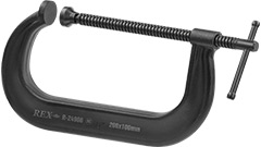 R-24966 Ścisk śrubowy 8", 200x100mm /1szt. typ C, stalowy kuty