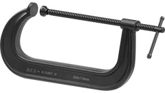 R-24967 Ścisk śrubowy 10", 250x115mm /1szt. typ C, stalowy kuty