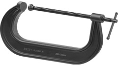 R-24968 Ścisk śrubowy 12", 300x125mm /1szt. typ C, stalowy kuty