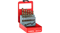 R-52274 Kpl.wierteł do metalu NWKa 1.0-10.0mm/19szt. (HSS-Co5%) kobaltowe