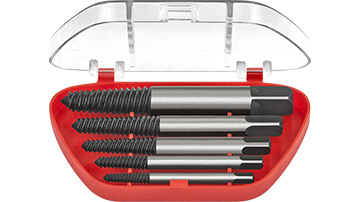 R-59995 Komplet wykrętaków do urwanych śrub (zakres M3-MF18) /5szt. (HSS-M2)