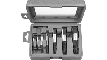 R-59998 Komplet wykrętaków do urwanych śrub (zakres M3-MF45) /8szt. (HSS-M2)