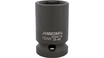 S03A4116 Klucz nasadowy 1/2"-16mm_(Cr-Mo) udarowy 6-kątny