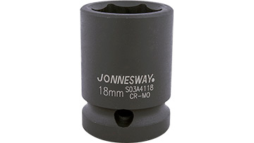 S03A4118 Klucz nasadowy 1/2"-18mm_(Cr-Mo) udarowy 6-kątny