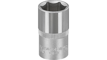 S04H4116 Klucz nasadowy 1/2"- 16mm_(CrV)_  6-kątny