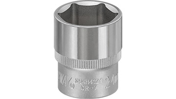 S04H4124 Klucz nasadowy 1/2"- 24mm_(CrV)_  6-kątny