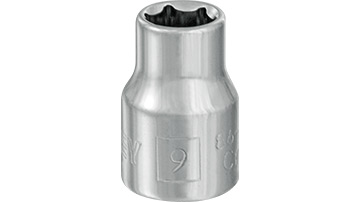ST863041 Klucz nasadowy 3/8"-  9mm_  6-kątny_(Cr-V)