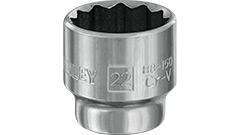 ST881501 Klucz nasadowy 3/8"-22mm_12-kątny_(Cr-V)