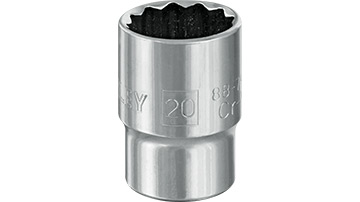 ST887921 Klucz nasadowy 1/2"-20mm_12-kątny_(Cr-V)